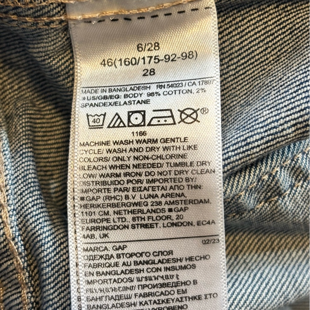 Gap Denim Midi Ski Skirt - size 6/28 - Picture 5 of 6